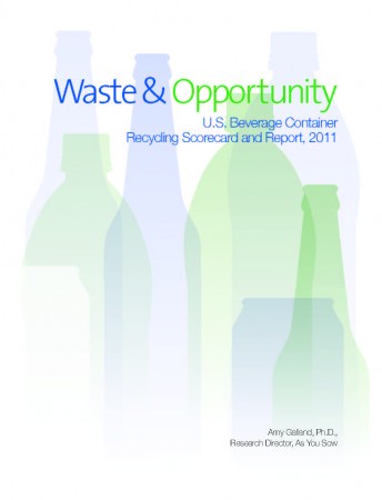 Waste and Opportunity 2011: Beverage Company Scorecard
